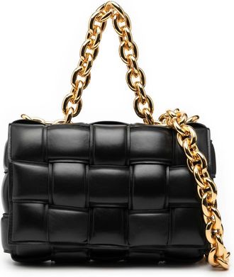 Bottega Veneta Pre-owned Bottega Veneta Nappa Intrecciato Padded Chain Cassette Satchel Ladies B09174753U