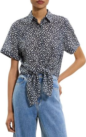 Theory Womens Contemporary, Navy Multi, M