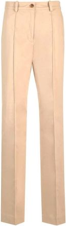 Maison Kitsun&eacute; Broeken, Dames, Beige, S, Broeken