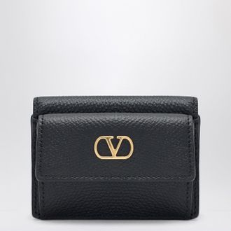 Valentino Garavani Vlogo Trifold Wallet Black