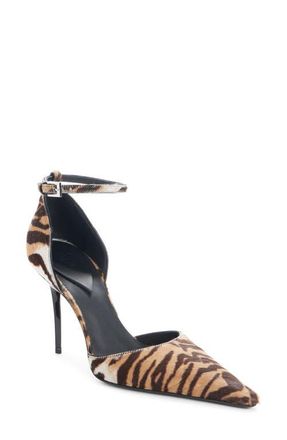 Alaia Ankle Strap dOrsay Pump in Naturel at Nordstrom, Size 11Us