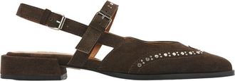 VIA VAI Jazz Yael Slingbacks - Dames - Ballerinas - Bruin - 40 EU - Leer - Schoenen