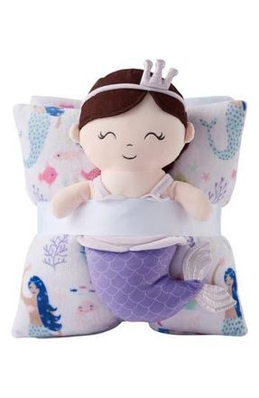 VCNY Home Travel Throw Blanket, Accent Pillow & Stuffed Toy Set in Lilac at Nordstrom Rack