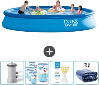 Intex Piscina Easy Set Redonda - 457x84 Cm - 7-piezas Scb86