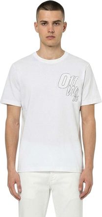 Off-white White Logo Crew Neck T-Shirt