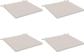 vidaXL Cojines De Asiento De 4 Piezas Soest 4 Uds. 100% Poli&eacute;ster Vidaxl