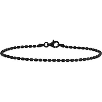 Delmar 1.8mm Oval Diamond Cut Bracelet in Black at Nordstrom Rack