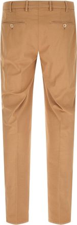 Brunello Cucinelli Pima Cotton Gabardine Trousers - Camel