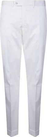 Barba Chino Milano - Heren - Nette broeken - Wit - S - Broeken
