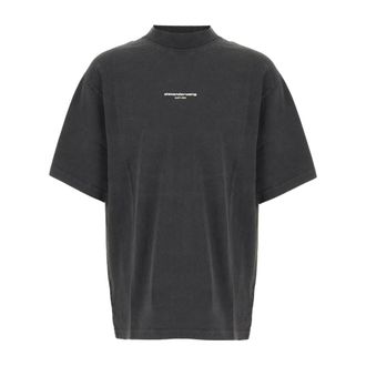 Alexander Wang Heren, Tops, Zwart, Maat: 2XS Katoen