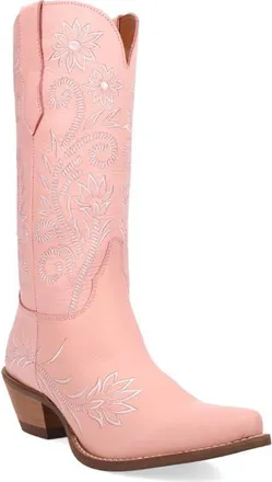 Dingo Buttercup Embroidered Western Boot in Pink at Nordstrom, Size 7.5