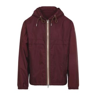 Moncler Light Jackets, male, Red, Size: XL Nidge Jacket