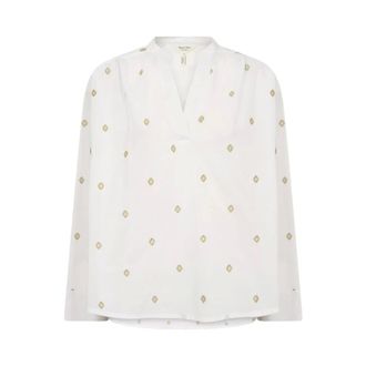 Part Two White Gold Embroidery Natalepw Blouse - female - Part Two - Blouses - White - 2XL - Blouses & Shirts