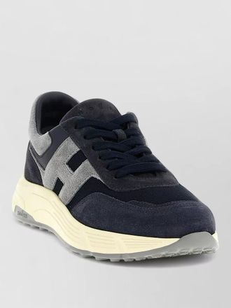 Hogan hyperlight sneakers rubber sole suede panels