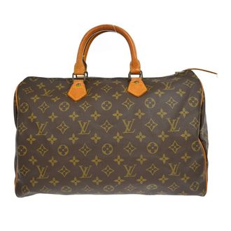 Louis Vuitton Speedy Handbag Monogram Canvas Brown Canvas Handbag (Pre-Owned)