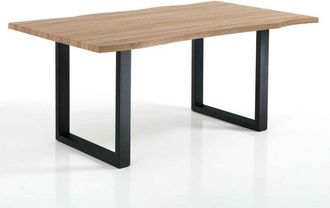 Oresteluchetta Escritorio De Roble Mdf Con Patas De Acero Negro Bred