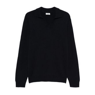 Soft Goat Cashmere Polo Sweater