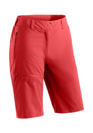 Maier Sports Outdoorhose MAIER SPORTS Lulaka Bermuda Loop, Damen, Gr. 34, Normalgr&ouml;ssen, rot (karminrot), 100% Polyester, Hosen Outdoorhose, Damen Shorts, kurze Wa