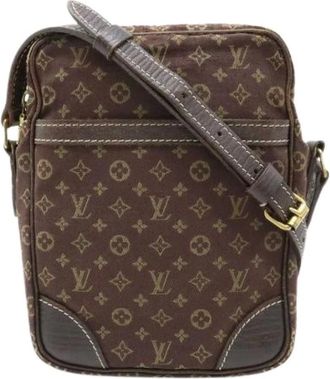 Louis Vuitton Pre-owned Cross Body Bags, female, Brown, Size: ONE SIZE Pre-owned Canvas Crossbody Bag