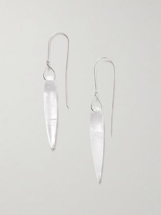 Sophie Buhai Orecchini In Argento Con Quarzo Spear - Neutri