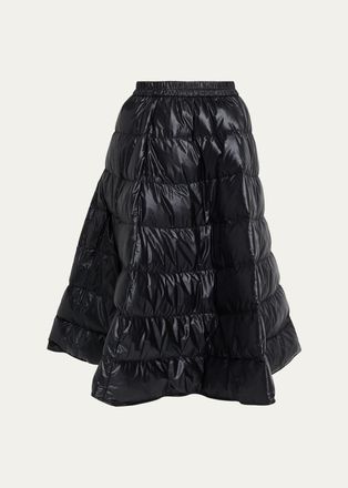 Moncler Nylon A-Line Puffer Skirt