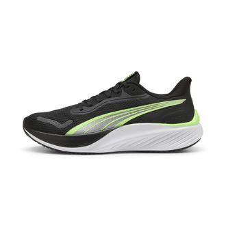Puma Unisex Pounce Lite Road Running Shoe, Puma Black Green Glare, 4.5 UK