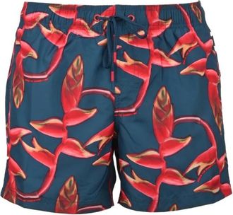 Sundek Bloemenprint Polyester Zwemkleding - Heren - Strandmode - Veelkleurig - XL - Polyester - Badmode