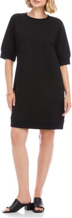 Karen Kane Raglan Sleeve Sweatshirt Dress in Black at Nordstrom, Size X-Small