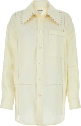 Bottega Veneta Cream Linen Shirt