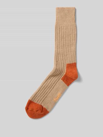 Unio Hamburg Socken mit Kaschmir-Anteil in Beige, Gr&ouml;&szlig;e 36-38