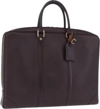 Louis Vuitton Borsa da lavoro Pre-owned in pelle Taiga - - Pre-owned - Donna - Marrone - ONE SIZE