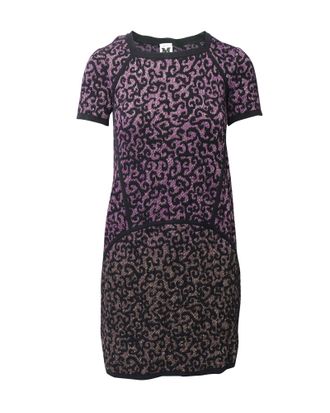 Missoni M Missoni Knitted Dress in Purple Polyamide