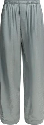 Balenciaga Casual broek - Heren - Broeken - Grijs - Maat: M Viscose