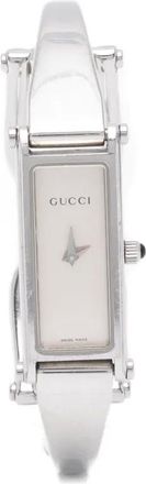 Gucci 2010s 1500L rectangular 8mm - women - stainless steel - One Size - Silver