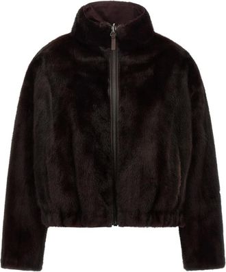 Yves Salomon Chaqueta Reversible Army - Jackets - Mujer - Marr&oacute;n - S