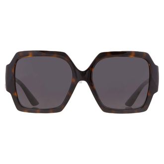 Versace Dark Grey Square Ladies Sunglasses VE4453 108/87 56