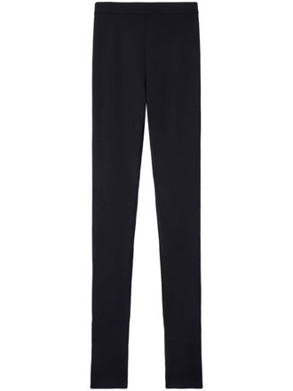 Off-white logo-tape high-waist leggings - women - Polyamide/Elastane - S - Black