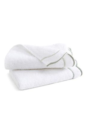 Peri Home Scallop Hand Towel in Sage at Nordstrom