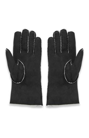 Celtic & Co. Sheepskin Gloves in Black at Nordstrom, Size Medium