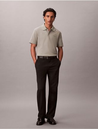 Calvin Klein Mens Cotton Blend Pique Classic Polo Shirt - Green - XL