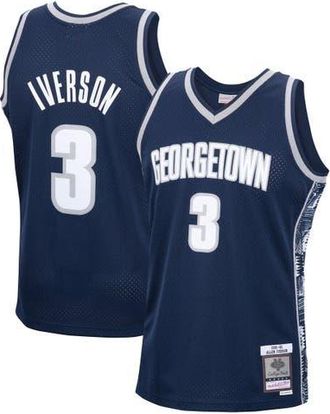 Mitchell & Ness Mens Mitchell & Ness Allen Iverson Navy Georgetown Hoyas 1995/96 Swingman Replica Jersey at Nordstrom, Size Medium