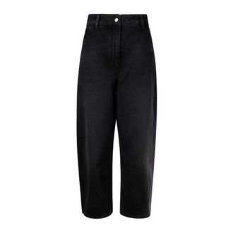 STUDIO NICHOLSON Chalco Wijde Spijkerbroek - Dames - Jeans - Zwart - Maat: S Katoen