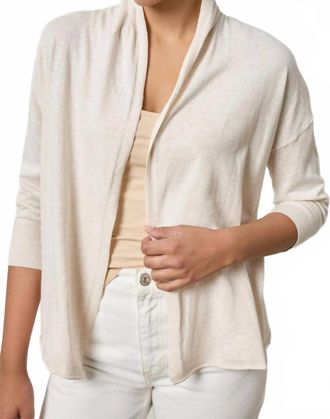 Lilla P Easy Open Cardigan In Barley
