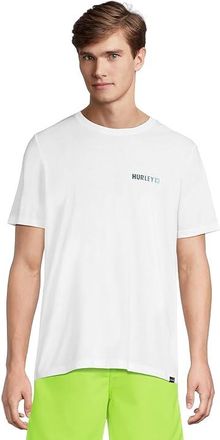 Hurley Fern Gradient Short Sleeve Mens T Shirt White : 2XL, Cotton