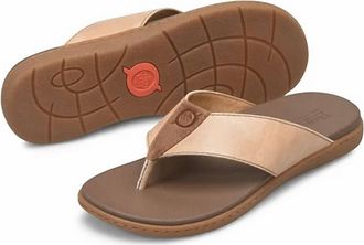 Born Mens Gavin Leather Sandals In Taupe