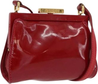 Gucci Pre-owned Cross Body Bags, female, Red, Size: ONE SIZE Pre-owned Vintage Shoulder Bag