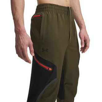 Under Armour Mens Unstoppable Cargo Pants - Black/Expedition Green/Black Size XXL