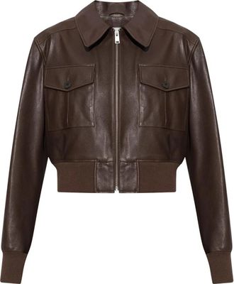 Arma Zafira Leren Jas - Dames - Bomber jackets - Bruin - XS - Katoen - Jassen