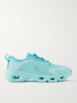 Loewe + On Sneakers In Mesh Riciclato Con Finiture In Gomma Cloud - Blu