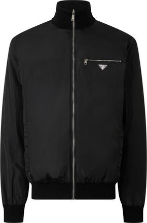 Prada Wool x Re-Nylon Omkeerbaar Jack - Heren - Bomber jackets - Zwart - M - Nylon - Jassen